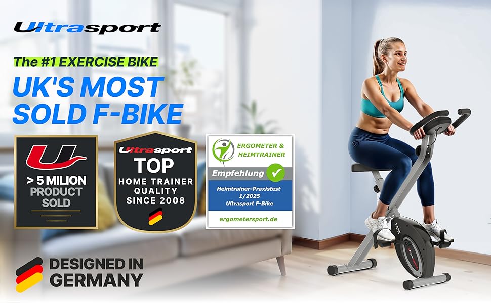 Ultrasport F-Bike Folding Exercise Bike
